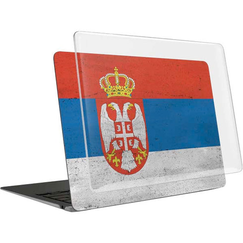 Serbia Flag Distressed MacBook Air 15in (2023-2025) Case plus Skin